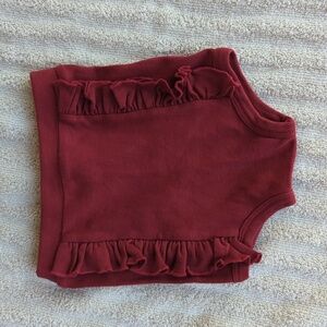 Kate Quinn 18-24mo ruffle retro bloomers, burgundy